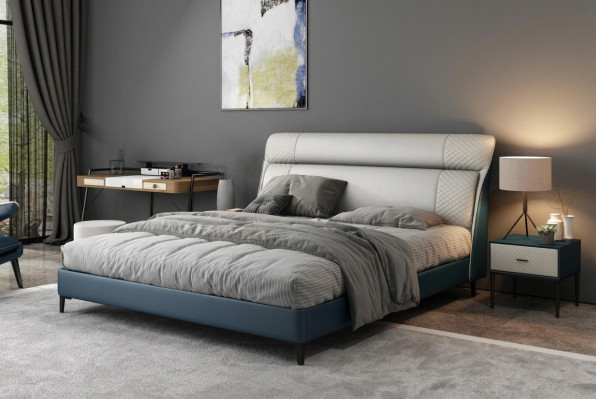 Luxe hotelbedden tweepersoonsbed ontwerp hout modern meubilair slaapkamer