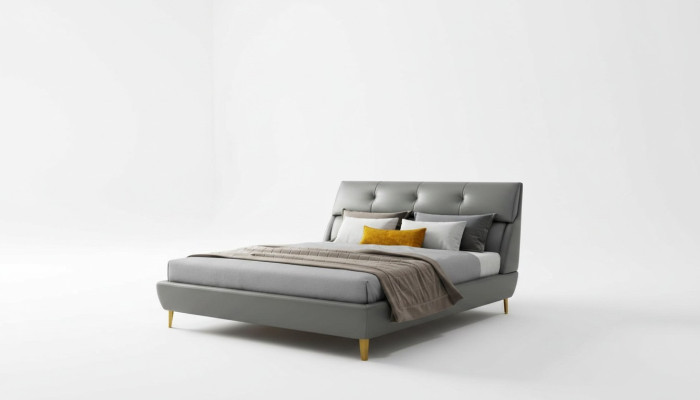 Slaapkamer hotelbedden tweepersoonsbedontwerp leren bedden 180x200cm