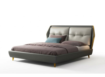 Ontwerp Leren Bed Luxe Gestoffeerde Bedden 180x200 Meubels Slaapkamer