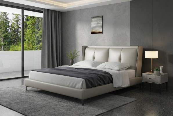 Bed Klassiek Gestoffeerd Bed Luxe Tweepersoons Slaapkamer Hout 180x200