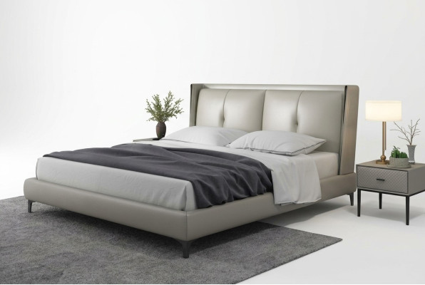 Bed Klassiek Gestoffeerd Bed Luxe Tweepersoons Slaapkamer Hout 180x200
