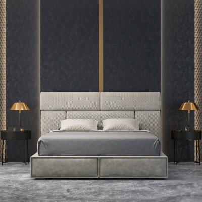 Beddenontwerp Bed Dubbel Huwelijk Modern Hotel Frame Slaapkamer
