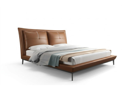 Ontwerper Bed Slaapkamer Bedden Hotel Leder Italiaanse Meubels