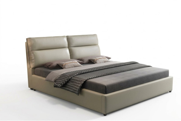 Design bed slaapkamer textiel lederen bekleding Moderne bedden 180x200cm.