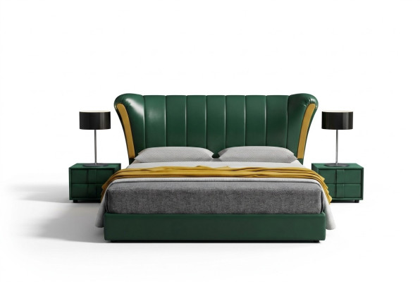 Beddenbekleding Klassiek tweepersoonsbed 180x200cm Houten bedden Slaapkamer