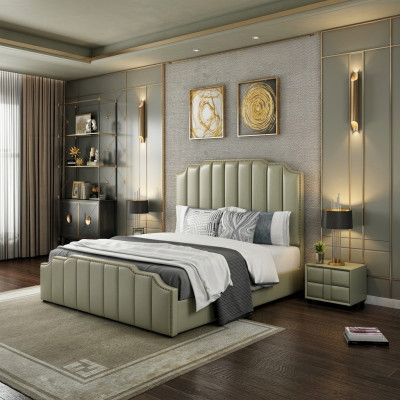 Slaapkamer Luxe Bed Ontwerp Bedden 180x200cm Dubbel Hotel Meubilair Inrichting