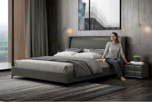 Bedden Bekleding Ontwerp Luxe Dubbele Hotelbedden Huwelijk 180x200cm Slaapkamer Metaal