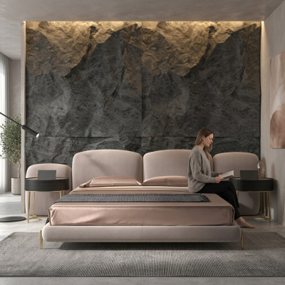 Gepolsterd bed Slaapkamerbedden 180x200 Italiaans design