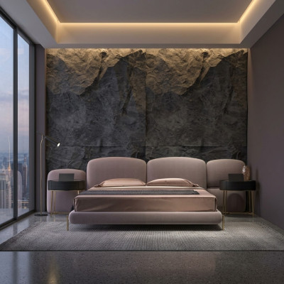 Gepolsterd bed Slaapkamerbedden 180x200 Italiaans design