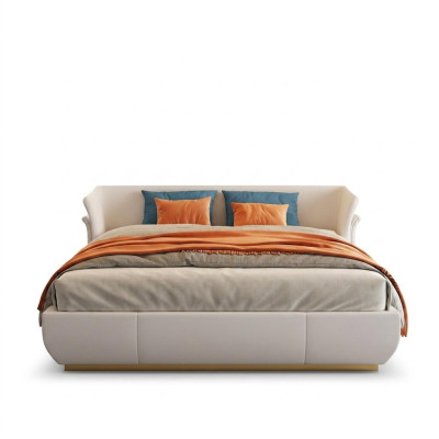 Designerbed Dubbele bedden Modern Hotel Leren tweepersoonsbed 180x200cm
