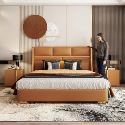 Klassiek bed tweepersoons bed bedden hout landhuisstijl slaapkamer
