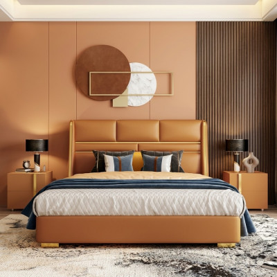 Klassiek bed tweepersoons bed bedden hout landhuisstijl slaapkamer