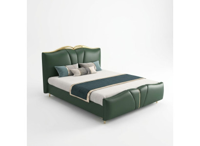 Ontwerpersbed Slaapkamer Bedden Textiel Leder Hotel Luxe Bekleding