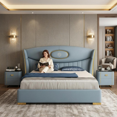 Italiaanse designmeubelen bed tweepersoons slaapkamer 180x200 cm Nieuw Bedden