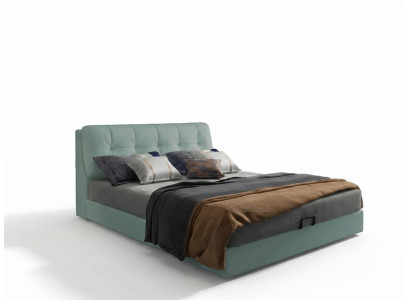 Ontwerper bed 180x200 leer metaal bedden dubbele slaapkamer luxe huwelijk
