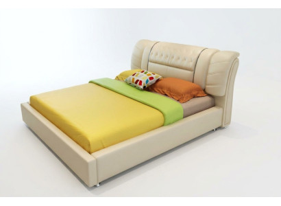 Ontwerper Bed Chesterfield Bedden Textiel Leder Hotel Luxe Bekleding Fluweel Stof