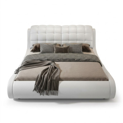 Tweepersoonsbed Bed Huwelijksbed Design Bed Gestoffeerd Bed Designbed Leren Bedden
