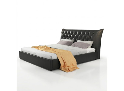 Ontwerper tweepersoonsbed bedden slaapkamer leer luxe hotel bekleding