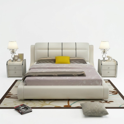 Luxe slaapkamer bed dubbele bedden hout 180x200cm designhotel