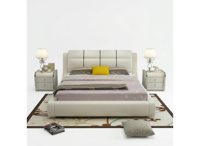 Luxe slaapkamer bed dubbele bedden hout 180x200cm designhotel