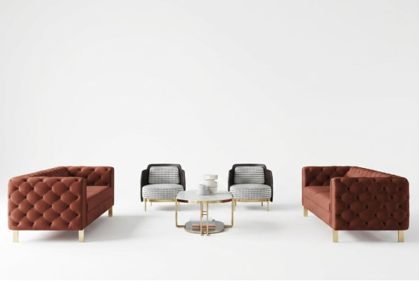 Bankstelset Zitkussen 4-delig. Woonkamerset Bankstellen Luxe