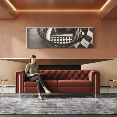 Driepersoonsbank Bekleding Designbank Zitbanken 3-zits Woonkamer Meubels Modern