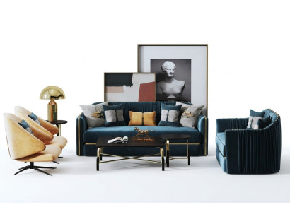 Sofa set 3+2 zits set Design Bank Kussens Decor Banken Bank Modern