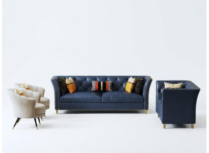 Moderne Chesterfield bankstel 3+2 zits Stijlvolle bankstellen Lederen meubels