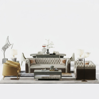 Sofa set 3+2 zits set Design Bank Bekleding Banken Bank Modern Luxe