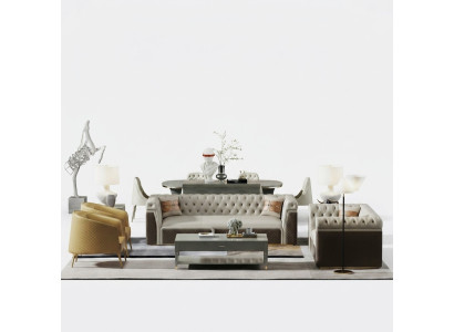 Sofa set 3+2 zits set Design Bank Bekleding Banken Bank Modern Luxe