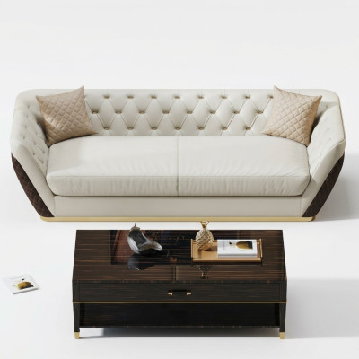 Bankstel 3 zitsbank Woonlandschap set Decoratie Ontwerp Modern Sofa Stoel