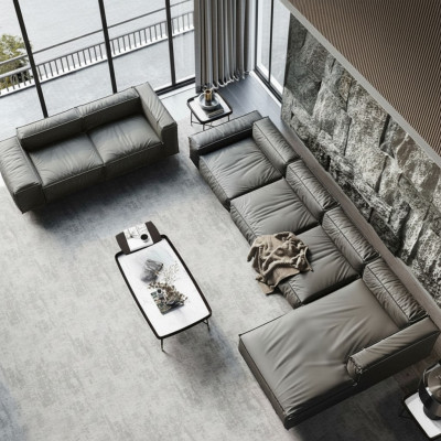 Hoekbank Bank Bank Loungebank Hoekbank Bankstel L-vorm Grijs