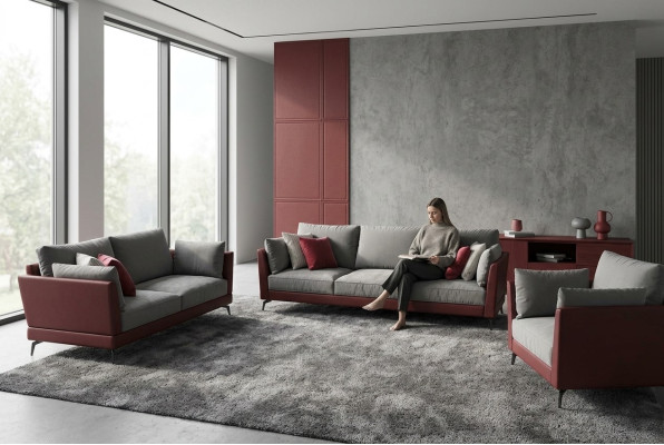 Bankstel 3+2+1 zits stof textiel woonlandschap banken bankstellen bekleding
