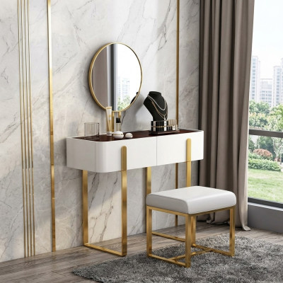 Make-up tafel Kaptafel Cosmetica tafel Commode met spiegel Console