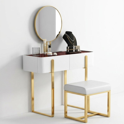 Make-up tafel Kaptafel Cosmetica tafel Commode met spiegel Console
