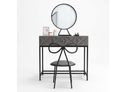 Tafel Klassieke console Spiegel Kaptafel Slaapkamer Krukje Set Commode