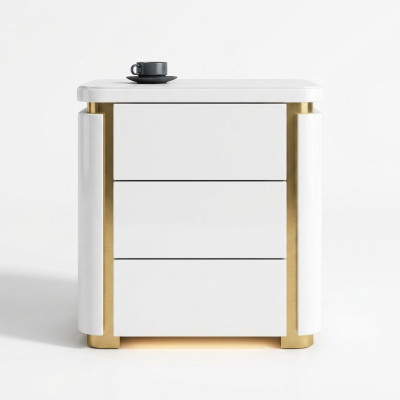 Ontwerp Nacht Kastje.Tafelconsole Metaal Glans Tafels Consoles Slaap Kamer