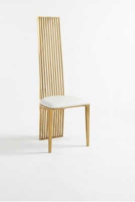 Ontwerpstoel Luxe bekleding Klassieke stoelen RVS fauteuil Stoelen