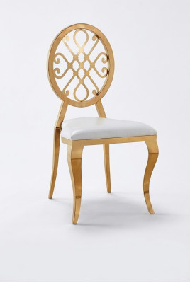 Ontwerpstoel leunstoel gestoffeerde stoelen luxe textiel roestvrijstalen fauteuil eetkamer