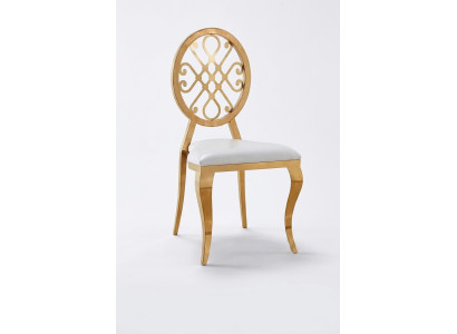 Ontwerpstoel leunstoel gestoffeerde stoelen luxe textiel roestvrijstalen fauteuil eetkamer