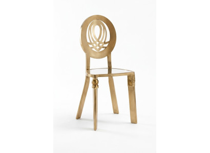 Stoel 1x Eetkamerstoelen Fauteuils Roestvrijstalen Design Meubels Metaal Staal