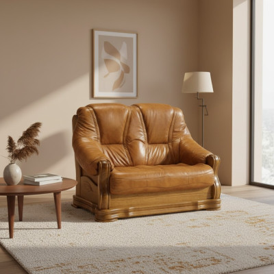 Bankstellen 2-zits Designer Tweezits leren bank Woonkamer Bankstellen Sofa