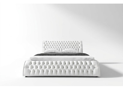 Chesterfield bed gestoffeerd ontwerp tweepersoons hotelbedden 180x200 slaapkamer leer