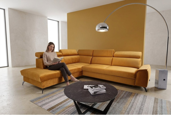 Eckbank L-vorm Bank Nieuw Modern Modern Slaapbank Bank Gestoffeerd Meubilair