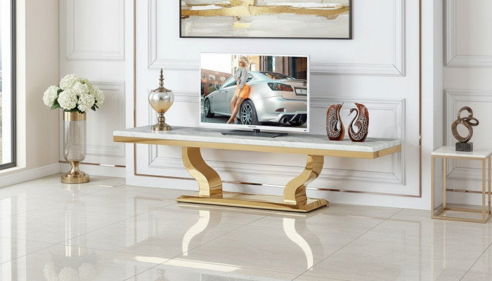 Modern dressoir tv-rek Roestvrijstalen ladekast Nieuw console opbergkast
