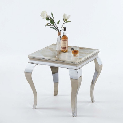 Bijzettafel Tafel Salontafel Bank Tafels Woonkamer Design Roestvrij Staal