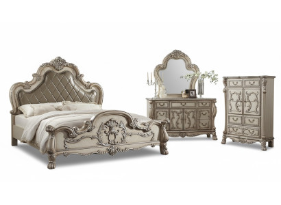 Spiegel ladekast slaapkamer hout set meubels Klassieke ladekasten 2-delig dressoir