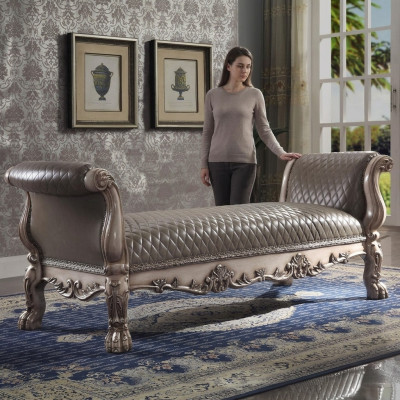 Hocker Bank Poef Kussen Bijzettafel Poef Voetenbank Ottomaans Bank Barok Nieuw
