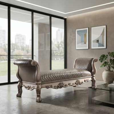 Hocker Bank Poef Kussen Bijzettafel Poef Voetenbank Ottomaans Bank Barok Nieuw
