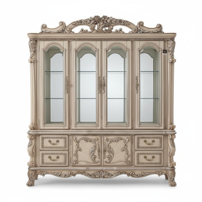 Klassiek design vitrine glazen kast vitrinekast vitrinekast plank barok.